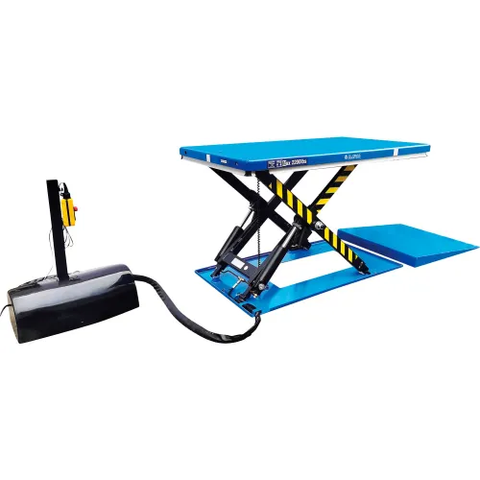 Low Profile Power Scissor Lift Table, 57" x 31", 2200 Lb. Capacity