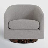 Bennett Upholstered Swivel Barrel Chair