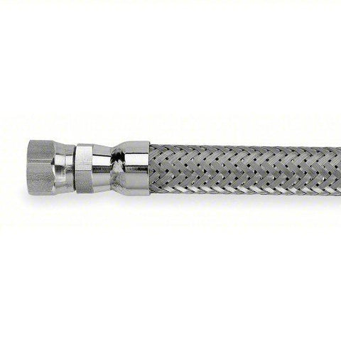 Cryogenic Hose Assembly: 1/2 in Hose Inside Dia., 12 ft Hose Lg, 304 Stainless Steel, F SAE