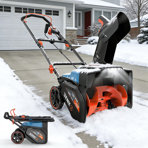 Senix 18" Corded Electric Snow blower,8"Clearing