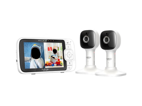 Hubble Connected - Nursery Pal Cloud Twin 5" Smart HD Wi-Fi Video Baby Monitor