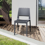 Martz Outdoor Stacking Dining Side Chair (Set of 2)