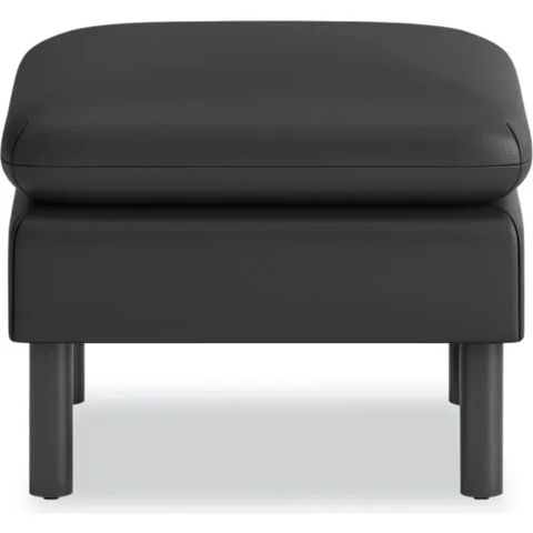 HON® Parkwyn Square Reception Ottoman, 23"W x 23"D x 17-1/2"H, Black