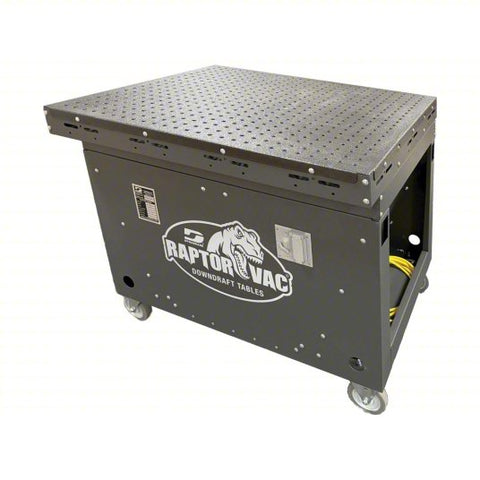 DYNABRADE Downdraft Table: 33 in W x 41 in L, 2,500 cfm, 460V AC