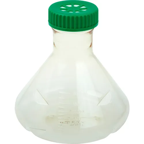 CELLTREAT® 2L Fernbach Flask, Vent Cap, Baffled Bottom, Polycarbonate, Sterile