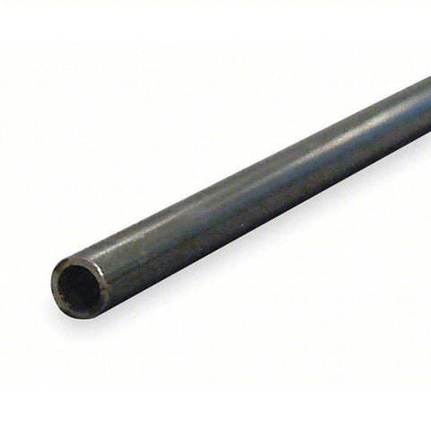 Tubing: Carbon Steel, Seamless, 1/4 in Outside Dia, 0.13 in Inside Dia, 6 ft Overall Lg