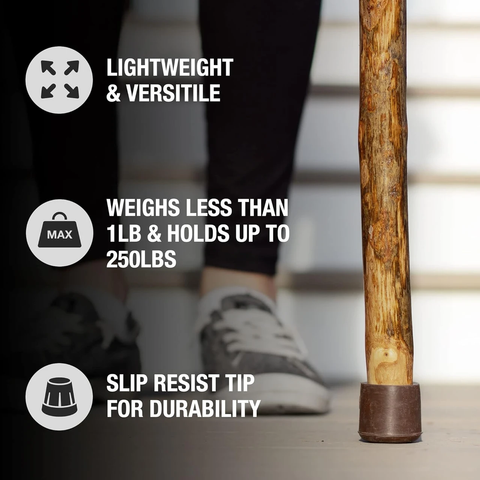 Brazos Assorted Hardwood Rustic Walking Stick (602-3000-138)