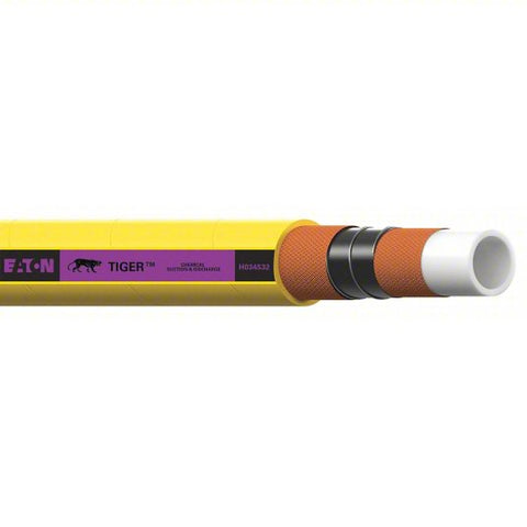Bulk Chemical Hose: 3 in Hose Inside Dia., Yellow, 9 in Bend Radius, 50 ft Hose Lg