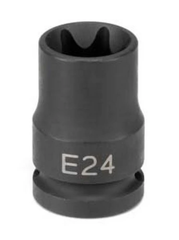 Grey Pneumatic 1/2" Drive x E24 External Star Impact Socket (2124ET)