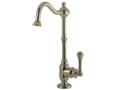 kingston brass ks7398bl vintage cold water filtration faucet, satin nickel