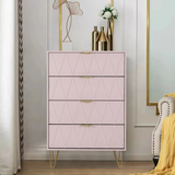 4 Drawers Chest Of Dresser Tall Storage Tower Cabinet with Metal Legs