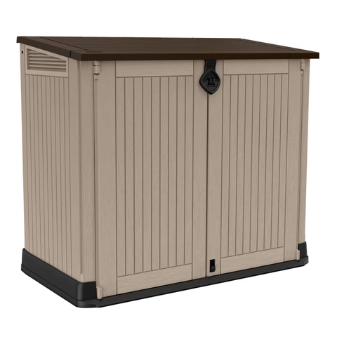 Keter 4 ft. W x 2 ft. D 30-Cu Ft Durable Resin Horizontal Shed All-Weather Outdoor Storage