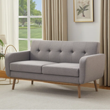60.2" W Square Arm Loveseat