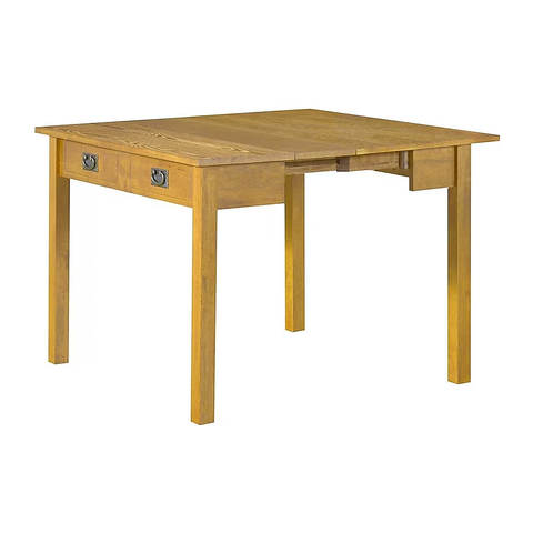 Stakmore Oak Transitional Extending Removable leaf Wood Dining Table, with Oak Finish and Wood 72-in L x 30-in H