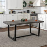 Walker Edison Solid Wood 72-inch Distressed Dining Table