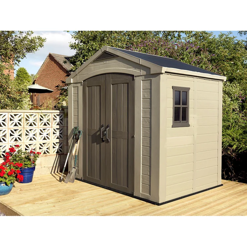 8 x 6 FT Strong Storage Shed Made Of Extremely Durable Resin And Reinforced with Steel