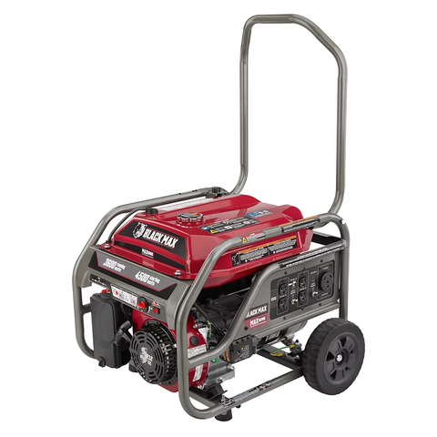 Black Max Portable 3600 Watt Generator with Auto Shutdown, Carb-Compliant