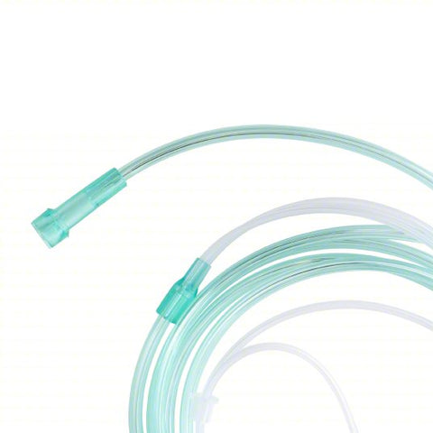 DYNAREX Curved Nasal Cannula: Tip Type Non-Flared, Intended Patient Adult, 25 ft Tube Lg, PVC pkg of 25
