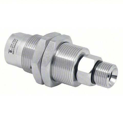 Rotary Union: Straight, Nickel-Plated Brass, 1 Passages, 3/8 in G M Rotating Shaft, Ceramic Seal