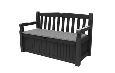 Solana 70 Gallon Outdoor Storage Bench - Grey