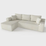 Ellie Cloudy Sectional Couch With L-shape Chaise, No Assembly Required, Modern Modular Sofa With Deep Seat