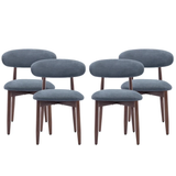 Vannie Upholstered Solid Wood Side Dining Chair (Set of 4)