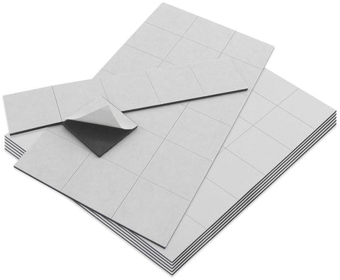 Master Magnetics  Flexible Magnet Squares with Adhesive Back, 1/16" Thick