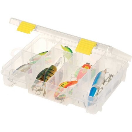 Plano ProLatch StowAway Utility Box, 4-16 Adj Compartment, 9L x 7W x 2H, Clear