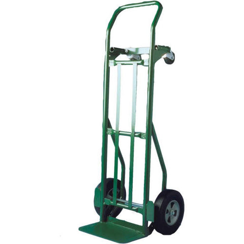 2-in-1 Convertible Continuous Handle Hand Truck CVN1500-10PN - 10" Semi-Pneumatic 800 Lb.