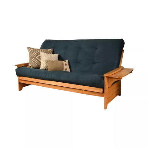 Queen Wheaton Frame and Coil Mattress Butternut