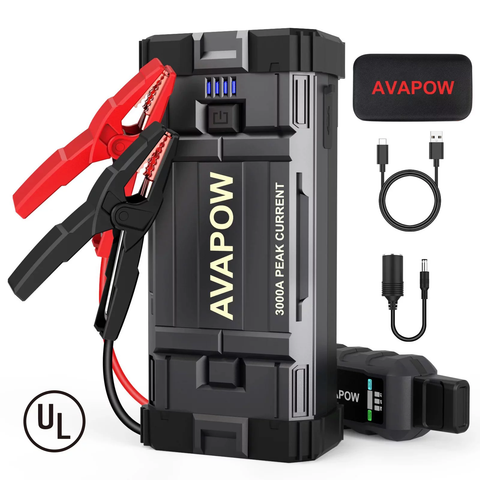 Car Battery Jump Starter ,3000A Peak Portable Jump Starters