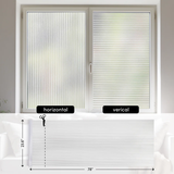 3D Striped Pattern Frosted Decorative Window Decal