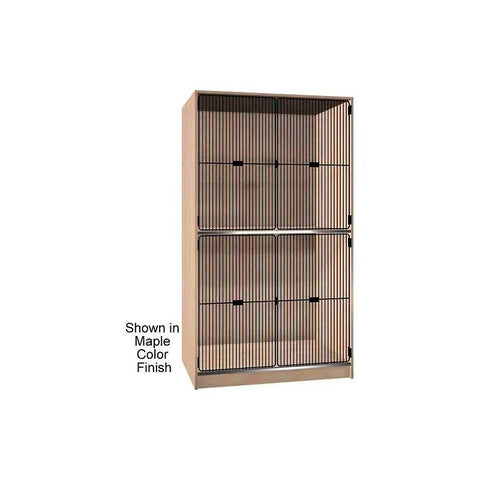 Ironwood 2 Compartment Black Grill Door Wood Storage Cabinet
