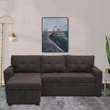 Home Imports Emporium Reversible Sleeper Sectional Sofa Storage Chaise