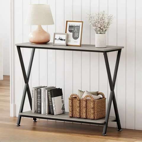 NEILA 33.5” Console Table, Sofa Tables Narrow Entryway Table