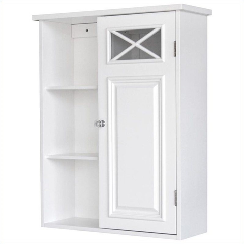 1-Door Wall Cabinet in White