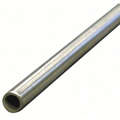 Tubing: Seamless, 6061 Aluminum, 2 1/2 in Outside Dia, 2.37 in Inside Dia, 6 ft Overall Lg