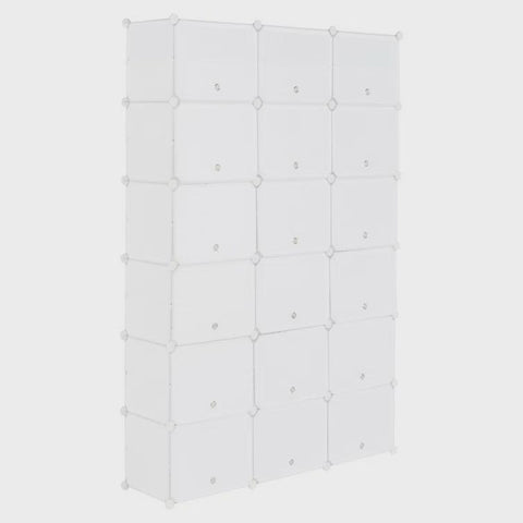 72 Pair Stackable Shoe Storage Cabinet