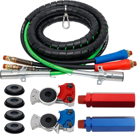 Semi Air Lines Kit, 15FT 3-in-1 Airline Hose for Truck