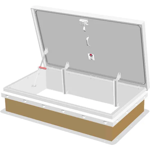JL Industries Diamond Series Galvanized Roof Hatch - 30" W x 54" L