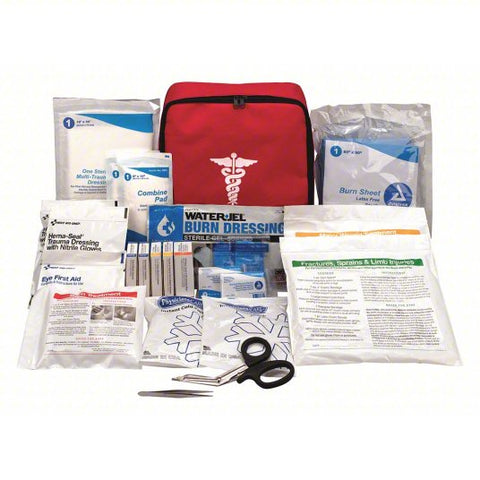 FIRST AID ONLY First Aid Kit and Housing: Gen Purpose, 1 People Served, 109 Components, Fabric