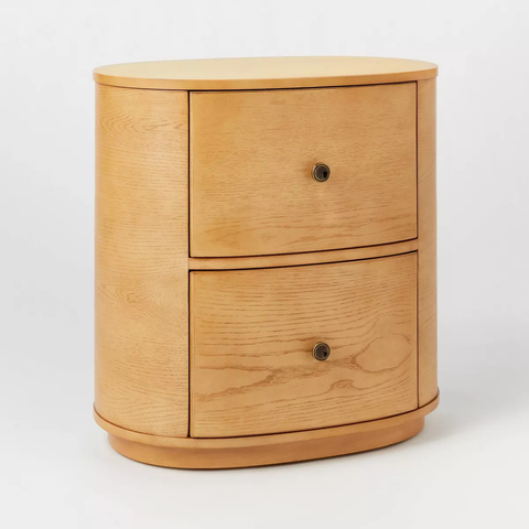 2 Drawer Nightstand Brown - Threshold™