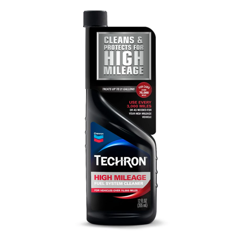 Chevron Techron High Mileage Fuel System Cleaner, 12 oz
