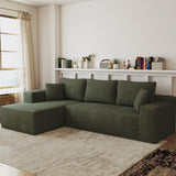 Ellie Cloudy Sectional Couch With L-shape Chaise, No Assembly Required, Modern Modular Sofa With Deep Seat