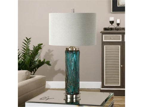 Almanzora Blue Glass Lamp