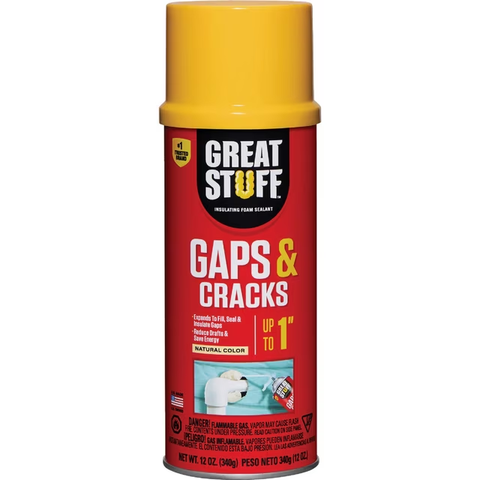 Great Stuff Gaps and Cracks Insulating Foam Sealant,12 Ounce - Case of 12