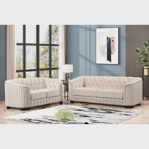 Veans 2 - Piece Velvet Living Room Set
