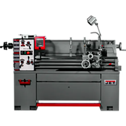 JET® EVS-1440B Electronic Lathe with Newall DP700 DRO, Taper Attach & Collet Closer, 3PH, 230V