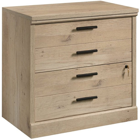 2 Drawer Wooden Lateral File Cabinet in Prime Oak
