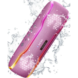 Portable Bluetooth Speaker, IPX7 Waterproof Wireless Speaker Bluetooth with Flashing Lights